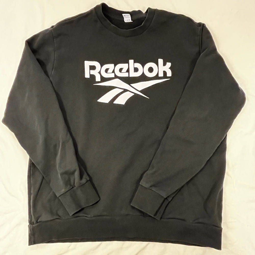 Women’s Black Reebok Crewneck Sweater | XL